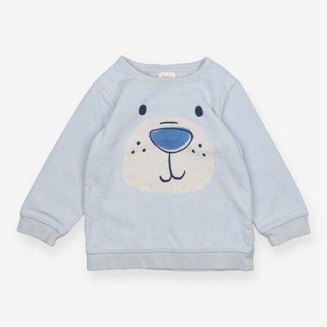 Sweatshirt blue bear face