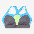 Sports Bra Polyester Blend Blue Grey