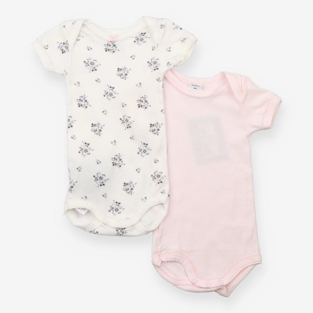 Bodysuits Pink and White Floral 2 Pack