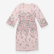 Midi Dress Blush Pink Floral Belted Petite