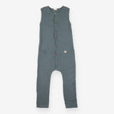 Seersucker romper sea green