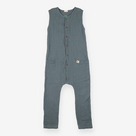 Seersucker romper sea green