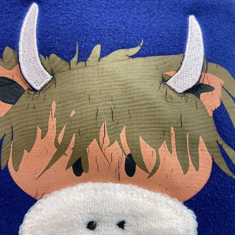 Blue Highland Cow T-shirt
