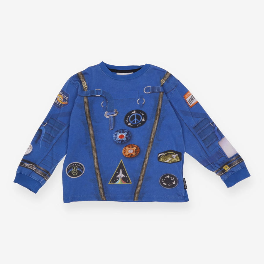 Tee blue LS astronaut
