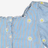 Blue Striped Daisy Dress - Angel & Rocket