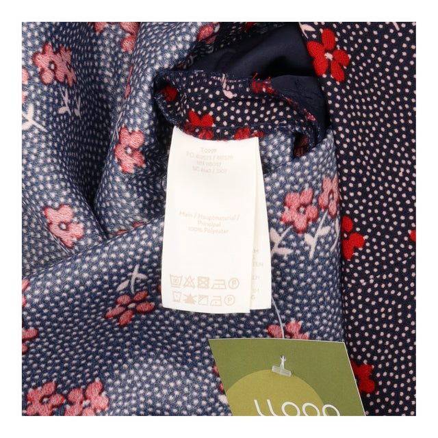Jumpsuit Floral Polka Dot Short Sleeve Navy Belted