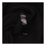 Maxi Dress Black Cosy Knit Twist Back