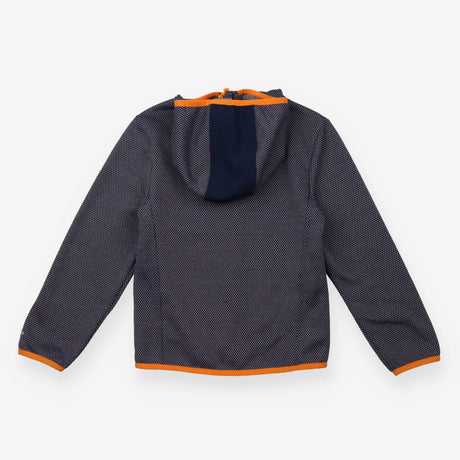 Zip Up Navy and Orange Hoodie