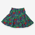 Skirt cord tiered blue squirrels leaves acorns