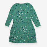 Dress green polka dot