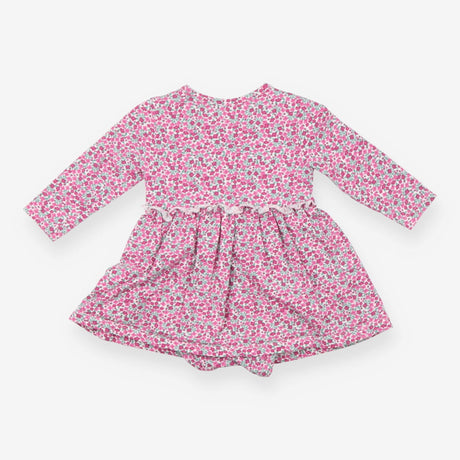 Dress Long Sleeved Bodysuit Pink and Purple Floral