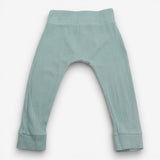 Leggings pale green ribbed