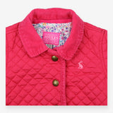 Pink Quilted Coat Floral Lining Pink Rabbit 