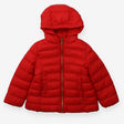 Red coat with pocket bows