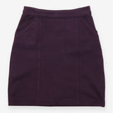 Aubergine Sixties Ponte A-Line Mini Skirt