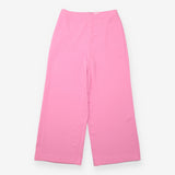 QUERY Wide Leg Trousers Pink Tailored High Waist