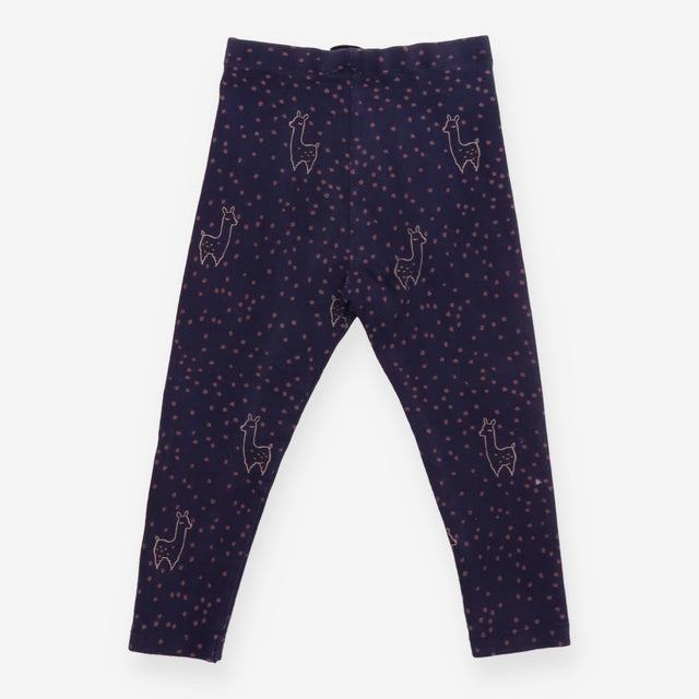 Leggings navy llama