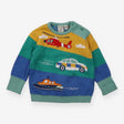 Sweater Knit Multicoloured Rescue Vehicles