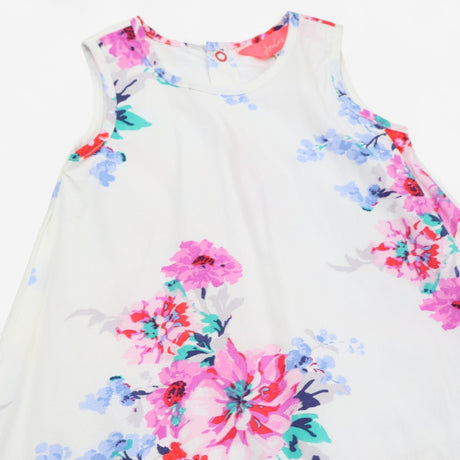 Dress white floral print with knickers