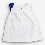 Vest white with blue ribbon on shoulder Greek Sail