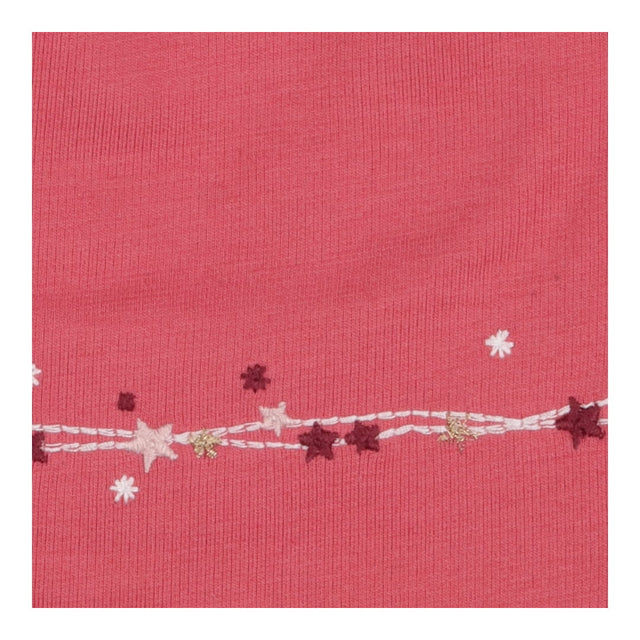 Jacket pink cross over white collar