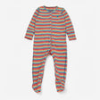 Sleepsuit Multi Striped with Blue Star
