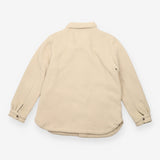 Cream Lucia Recycled Sherpa Fleece Shirt Jacket