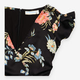 Dress Black Floral Maternity Nursing