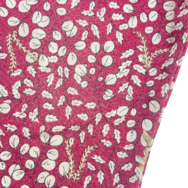 Dark Pink leggings with brown bunny