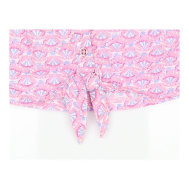 Pink carousel blouse