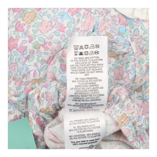 Bodysuit Long Sleeved White Collared Floral