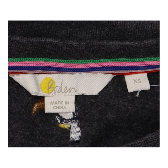 Sweatshirt Grey Toucan Embroidered Crew Neck Ragla