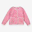 Pink Floral Quilted Coat