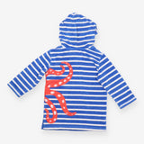 Towelling cover up striped octopus