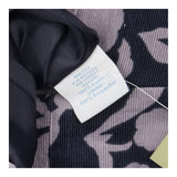 Dress Black Grey Floral Corduroy Long Sleeve V-Nec