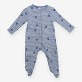 Blue Striped Stars Sleepsuit