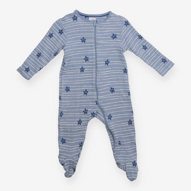 Blue Striped Stars Sleepsuit