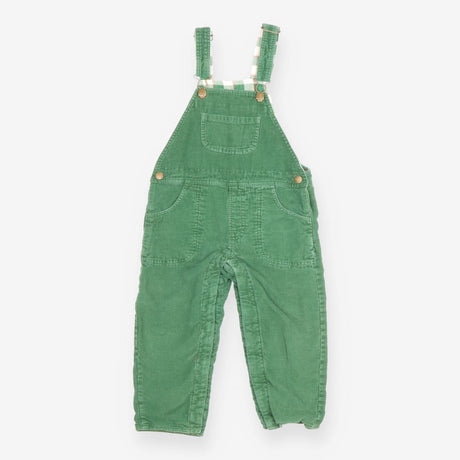 Dungarees Cord Forrest Green Check Lining