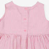 Dress sleeveless pink gingham
