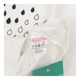 T Shirt White with Black and White Water Drops 