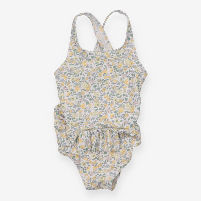 Swimsuit yellow florals