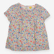 Tunic Blouse White Floral