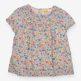 Tunic Blouse White Floral