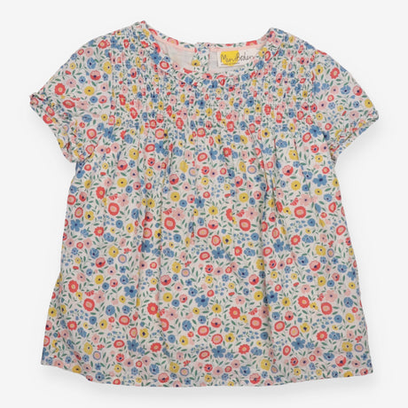 Tunic Blouse White Floral