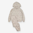 Tracksuit beige zip cherries