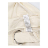 Culottes Belted Wide Leg Linen Blend Ivory Cream