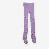 Tights purple flowers