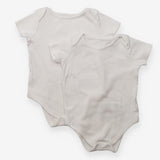 Bodysuits Ribbed White 2 Pack