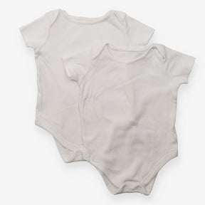 Bodysuits Ribbed White 2 Pack
