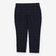 Navy Check Avery Petite Trousers Pants